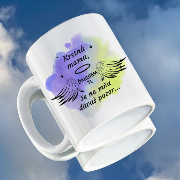Hrnček "Ďakujem krstnej mame"