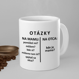 Hrnček "Otázky pre otca" Hrnček "Otázky pre otca"