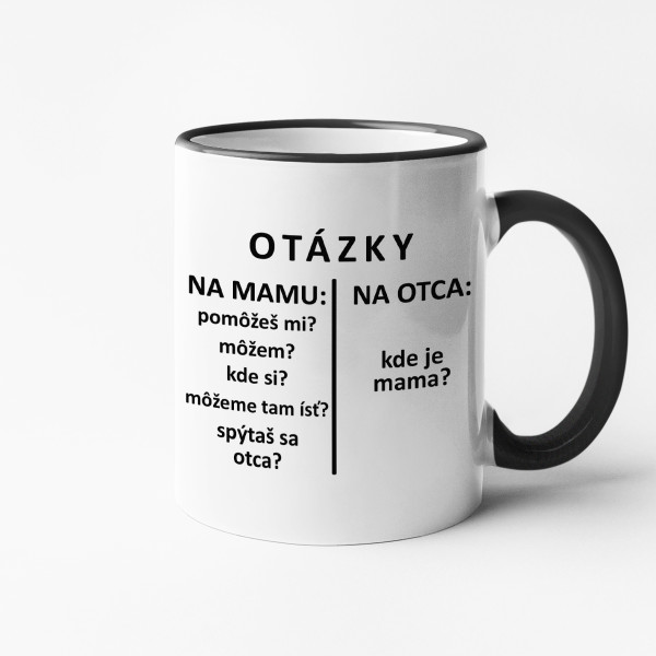 Hrnček "Otázky pre otca"