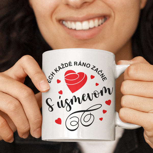 Hrnček "Ráno začína úsmevom"