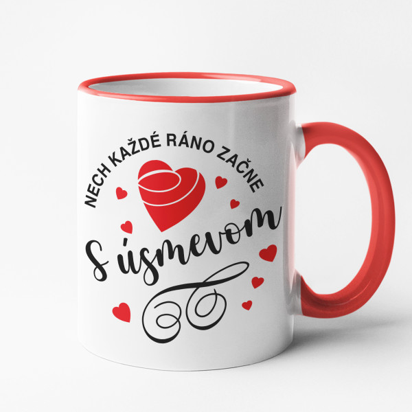 Hrnček "Ráno začína úsmevom"