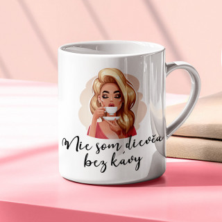 Hrnček "Nie som dievča bez kávy" Hrnček "Nie som dievča bez kávy"