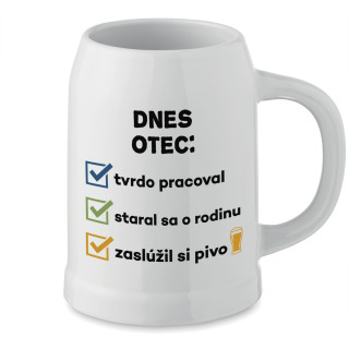 Keramický hrnček "Dnes otec..." Keramický hrnček "Dnes otec..."