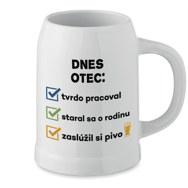 Keramický hrnček "Dnes otec..."