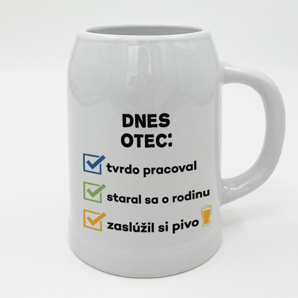 Keramický hrnček "Dnes otec..."