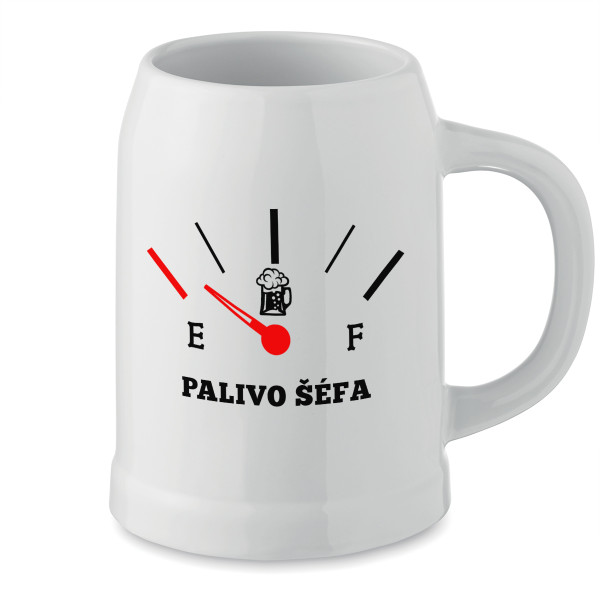 Keramický hrnček "Palivo šéfa"
