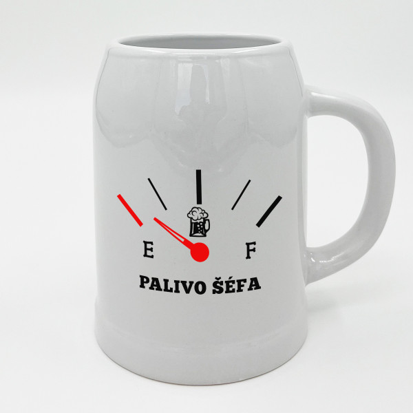 Keramický hrnček "Palivo šéfa"