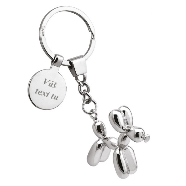 Kľúčenka "Balloon dog" (s voliteľným gravírovaním za príplatok)