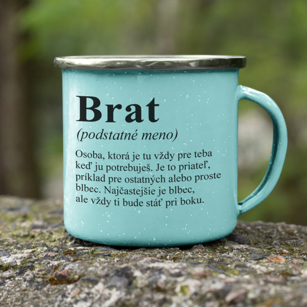 Kovový hrnček "Brat"