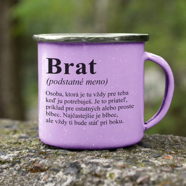 Kovový hrnček "Brat"