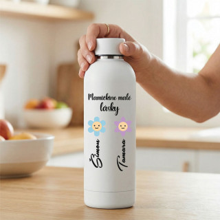 Kovová termoska "Mamičkine malé lásky" s menami podľa vášho výberu (500ml) Kovová termoska "Mamičkine malé lásky" s menami podľa vášho výberu (500ml)