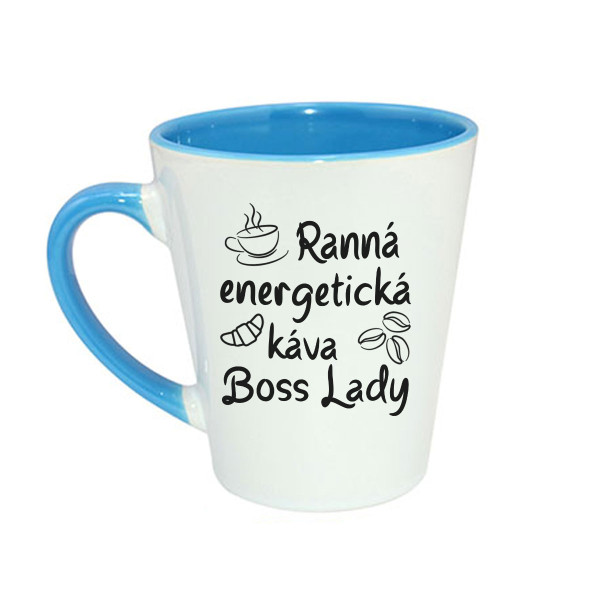 Latte hrnček "Ranná káva šéfky"