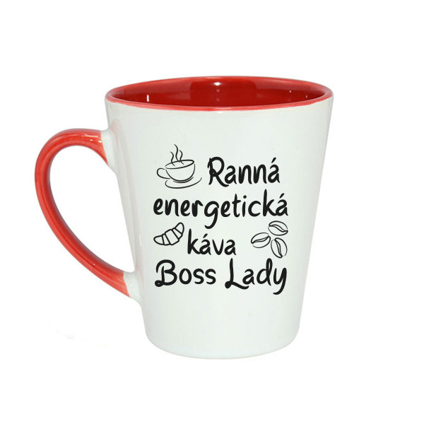 Latte hrnček "Ranná káva šéfky"