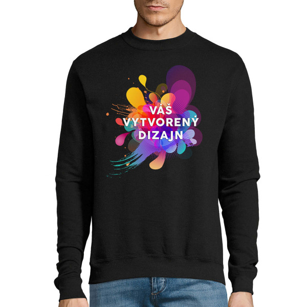 Mikina s vaším vlastným dizajnom (bez kapucne)