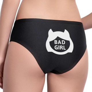 Dámska spodná bielizeň s potlačou na chrbte "Bad girl"