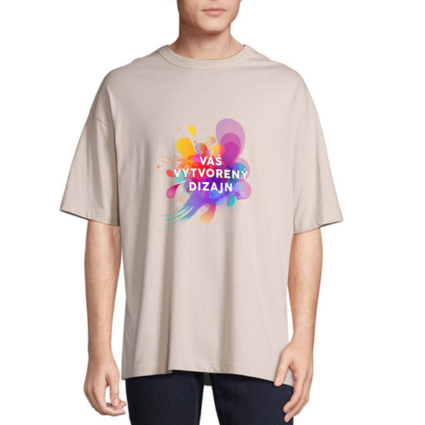 Oversized tričko UNISEX s vlastným dizajnom