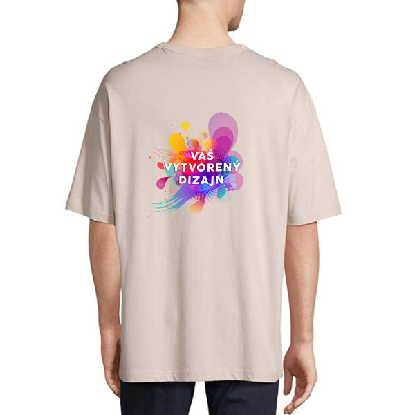 Oversized tričko UNISEX s vlastným dizajnom
