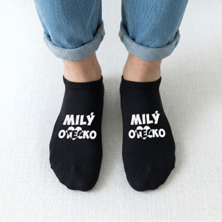 Pánske krátke ponožky "Milý otecko" Pánske krátke ponožky "Milý otecko"