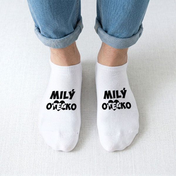 Pánske krátke ponožky "Milý otecko"