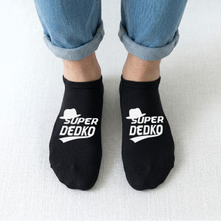 Pánske krátke ponožky "Super dedko" Pánske krátke ponožky "Super dedko"