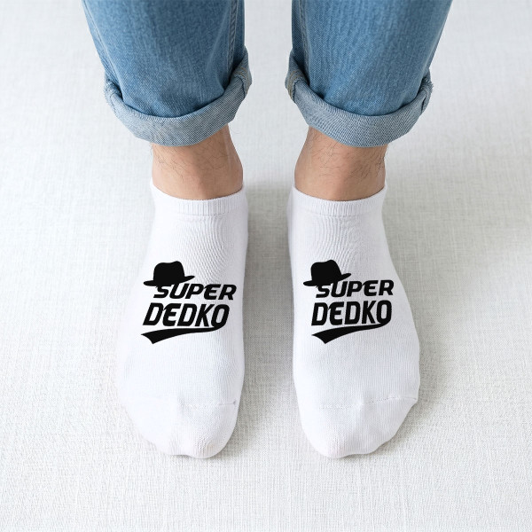 Pánske krátke ponožky "Super dedko"