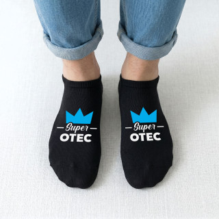 Pánske krátke ponožky "Super otec" Pánske krátke ponožky "Super otec"