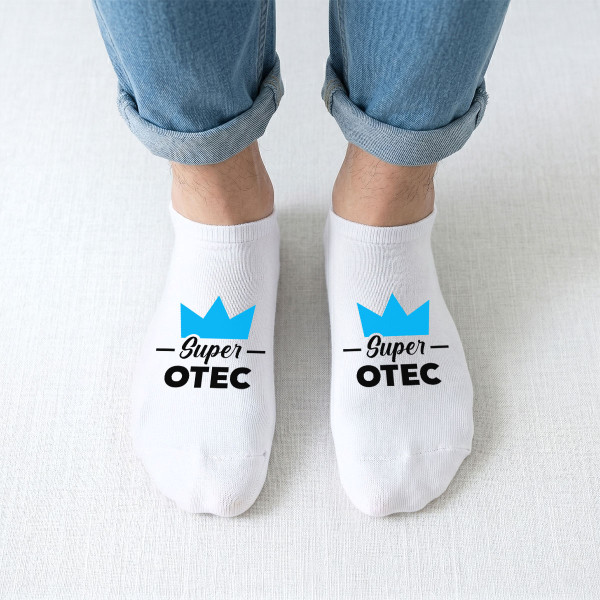 Pánske krátke ponožky "Super otec"