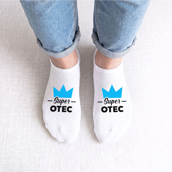 Pánske krátke ponožky "Super otec"