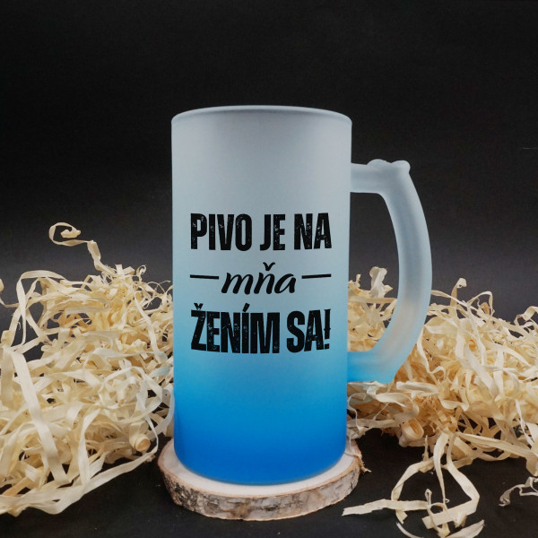 Pivný pohár "Budem sa ženiť"