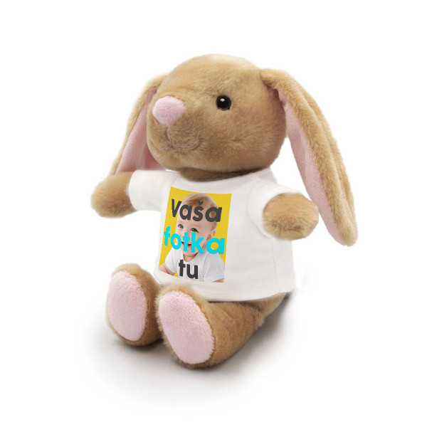 Plyšový zajačik „Binky“ s vami vybranou fotografiou (18 cm) Plyšový zajačik „Binky“ s vami vybranou fotografiou (18 cm)