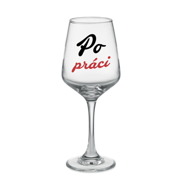 Pohár na víno "Po práci" (400ml)