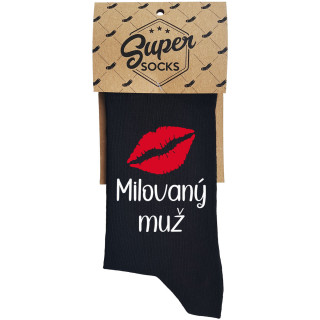 Ponožky "Milovaný muž s bozkom"