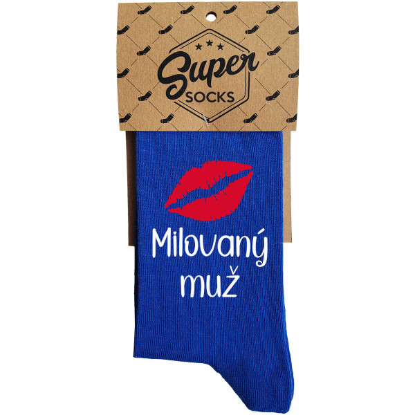 Ponožky "Milovaný muž s bozkom" Ponožky "Milovaný muž s bozkom"