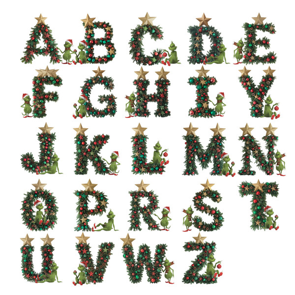 Hrnček „Grinchove Vianoce“ s vami vybraným písmenom