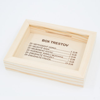 Rámček - pokladnička "NAŠA TRESTNÁ KLEC"