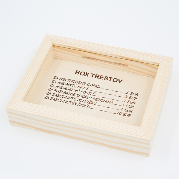 Rámček - pokladnička "NAŠA TRESTNÁ KLEC" Rámček - pokladnička "NAŠA TRESTNÁ KLEC"