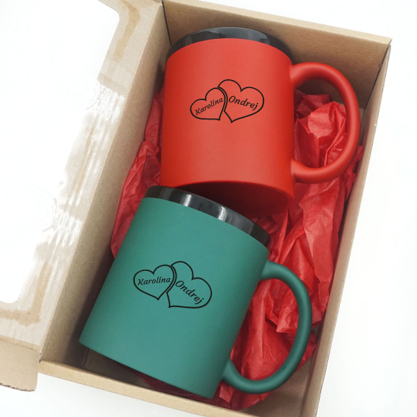 Sada hrnčekov "Hearts"