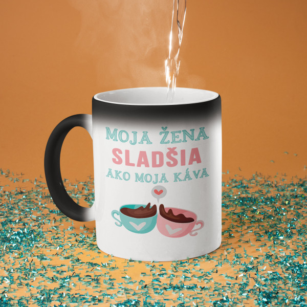 Sada šálok pre pár „Láska je ako káva“