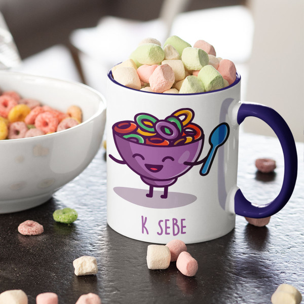 Sada šálok pre pár "Párik pri raňajkách"