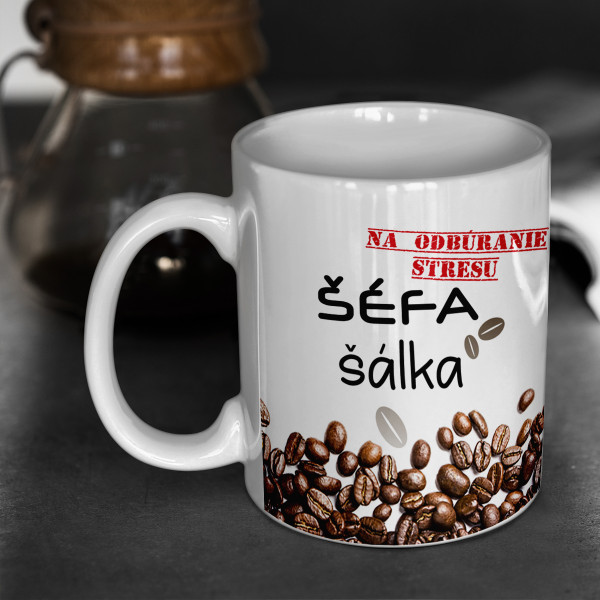 Šálka proti stresu pre šéfa