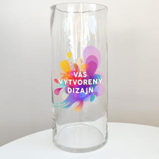 Sklenená váza s vaším vlastným dizajnom