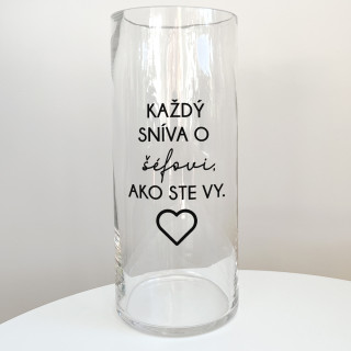 Sklenená váza "Šéf"