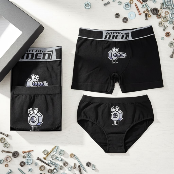 Súprava spodnej bielizne pre páry "Neposlušné skrutky"