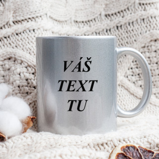 Strieborný hrnček s vami vybraným textom
