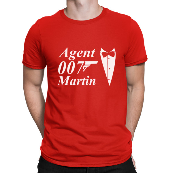 Tričko „Agent 007“ s tvojím vybraným menom