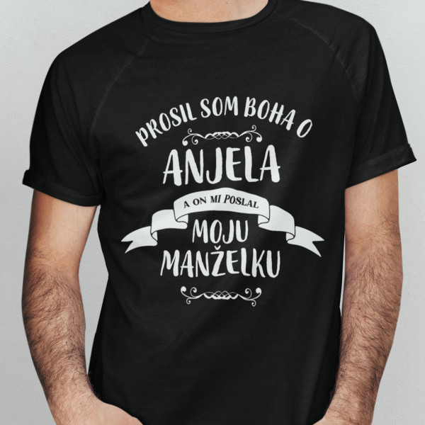Tričko "Moja žena – anjel"