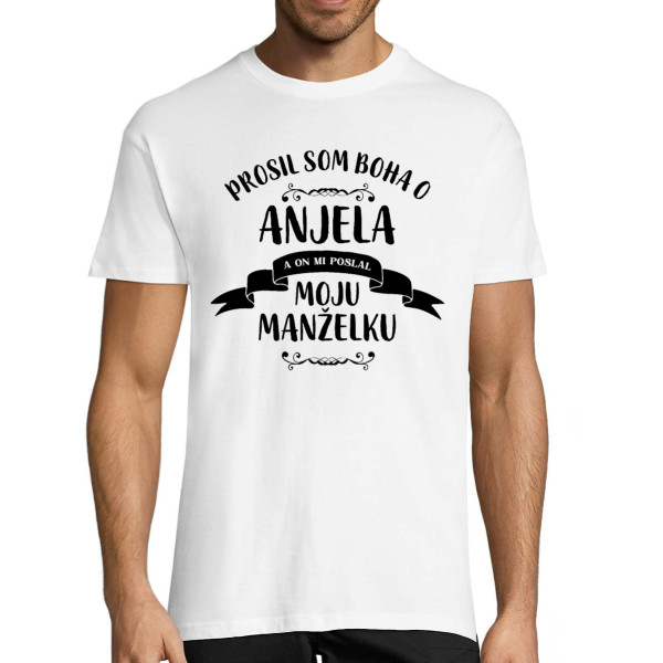 Tričko "Moja žena – anjel"