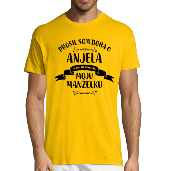 Tričko "Moja žena – anjel"