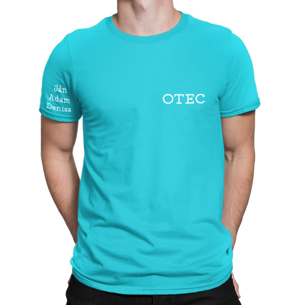 Tričko "Otec" s menami detí na rukáve