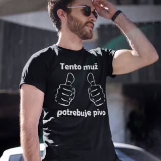 Tričko "Potrebujem pivo" Tričko "Potrebujem pivo"